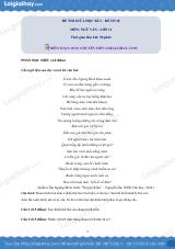 Đề thi giữa kì 2 Văn 11 - Đề số 10